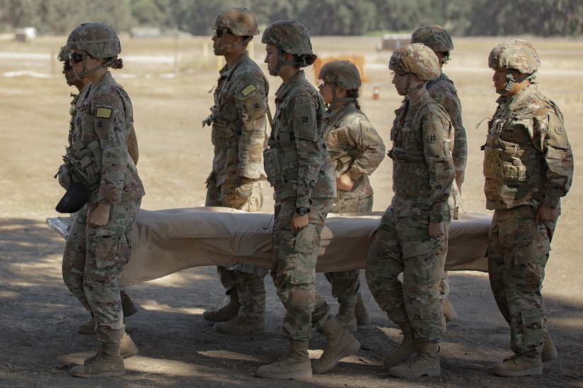 Army Reserve unit simulate honors transportation ceremony for the deceased