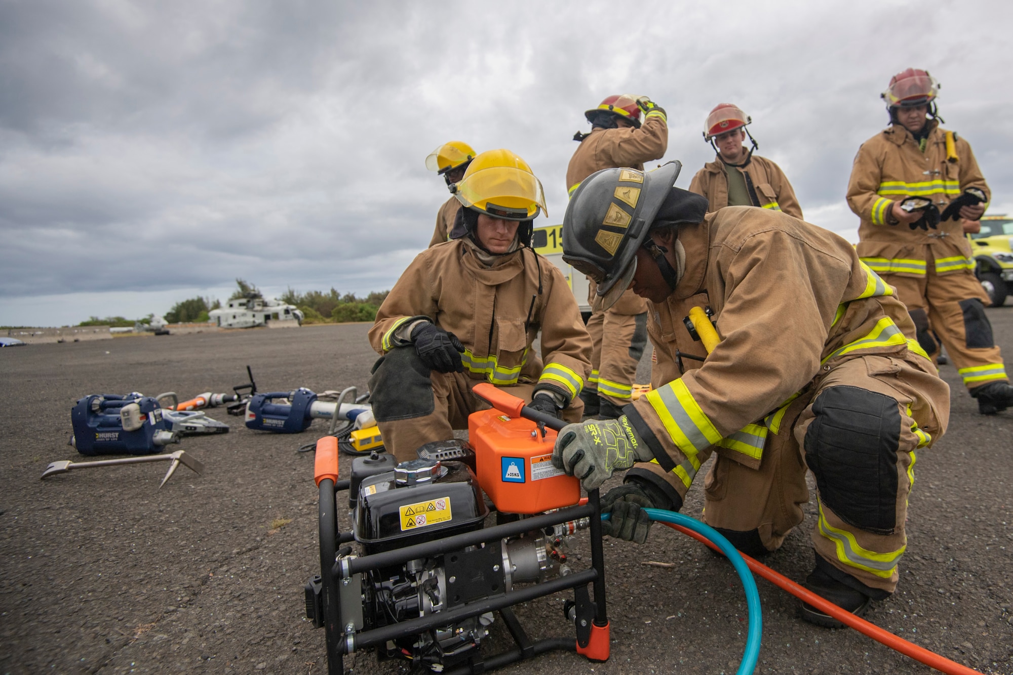 FIrefighters train together to increase proficiency