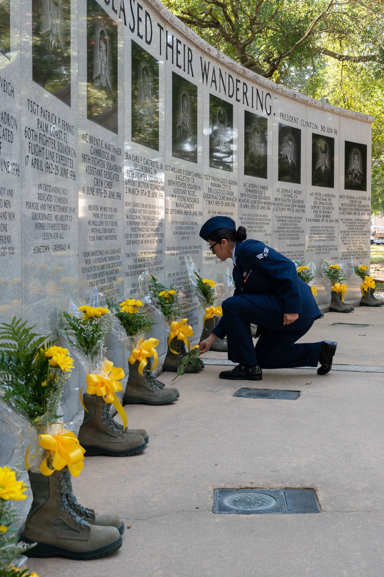 On June 25, 1996, 19 Airmen were killed and 498 U.S. and international military and civilians were injured in a terrorist attack,12 of the 19 killed were Nomads.
