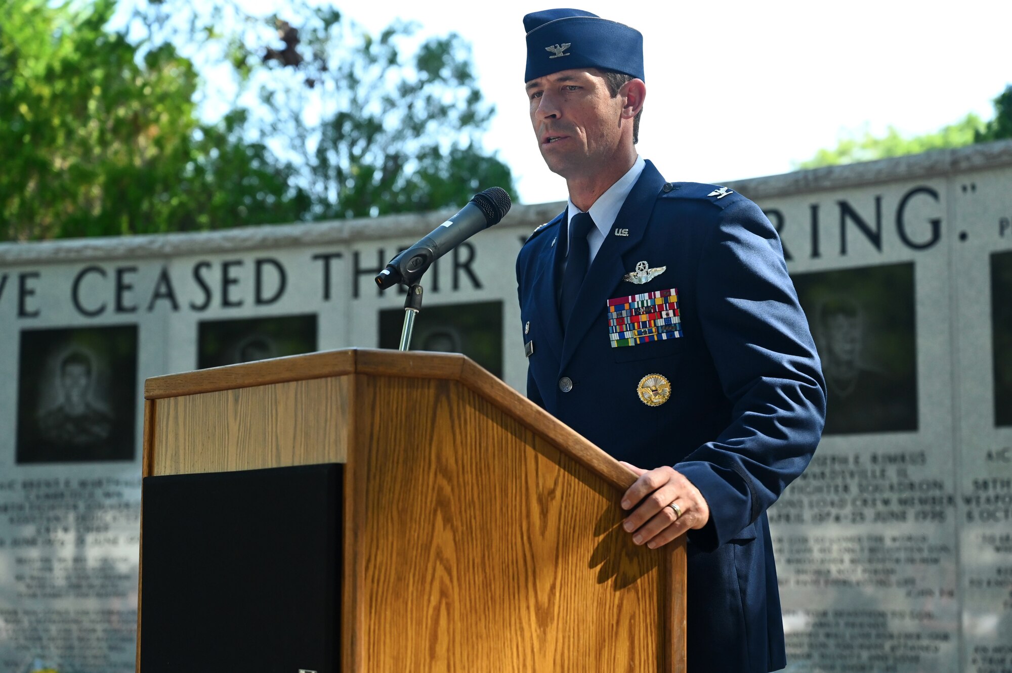 33rd Fighter Wing commander speaks at Khobar Towers Memorial