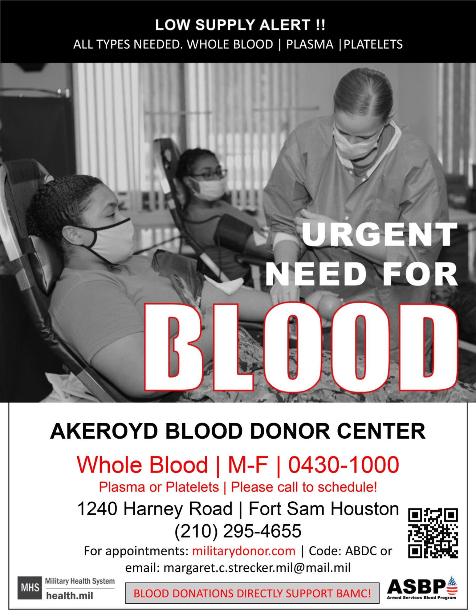 Akeroyd Blood Donor Center (ABDC) is in urgent need of blood donors