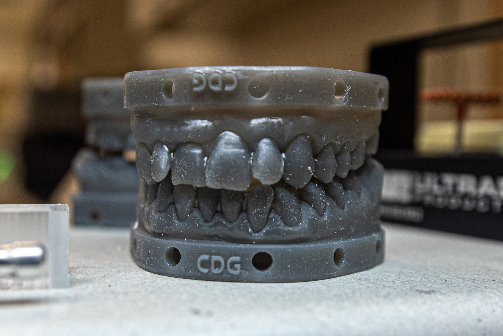 A 3D-printed mold is made of a patient's teeth.