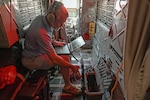 Setting up IRIS onto a B-52 before an aerial demonstration