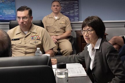 Under Secretary of Defense for Research and Engineering tours Division Newport on June 21