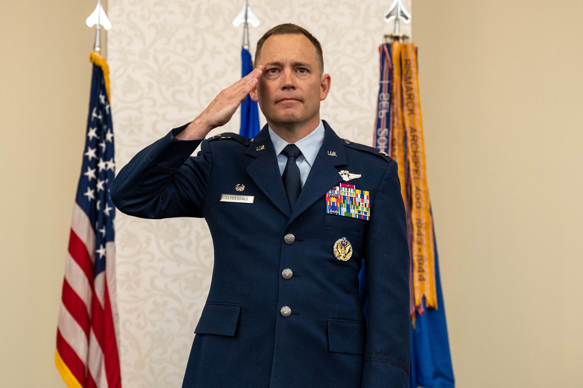 First salute during a change of command.