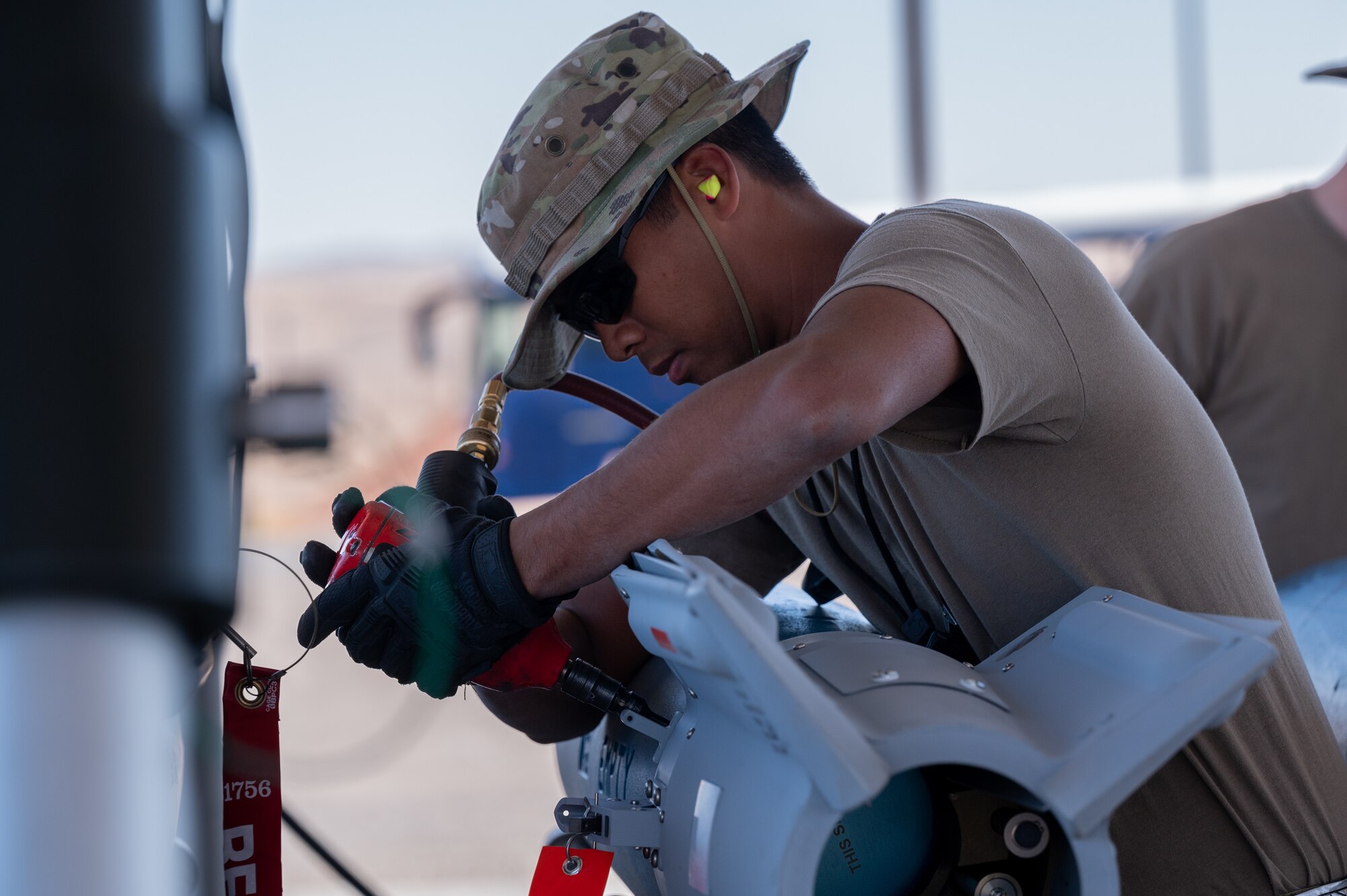 person building a bomb