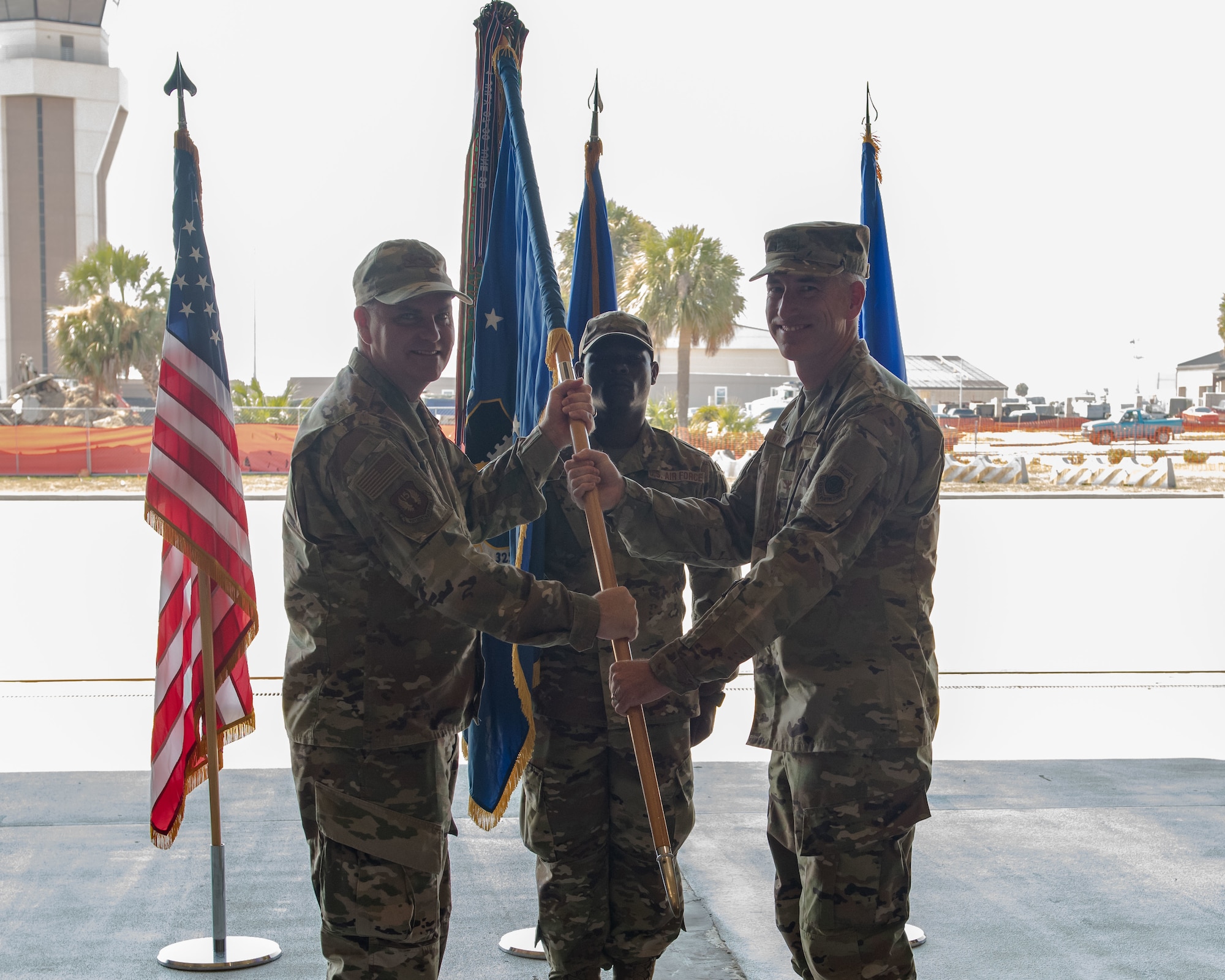 U.S. Air Force Col. George Watkins assumes command of the 325th Fighter Wing.