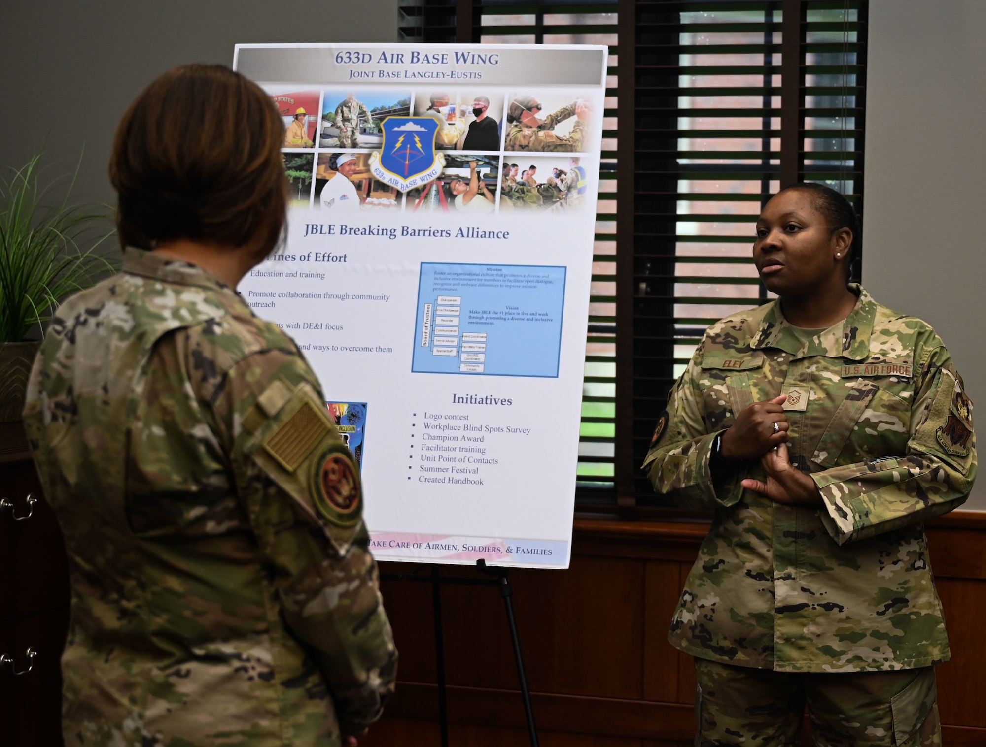 CMSAF JoAnne S. Bass visits JBLE