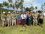 U.S. Navy Seabees assigned to Naval Mobile Construction Battalion 3 (NMCB-3), pose for a photo with Fijian village leaders after a ground breaking ceremony in support of Pacific Partnership 2022. Now in its 17th year, Pacific Partnership is the largest annual multinational humanitarian assistance and disaster relief preparedness mission conducted in the Indo-Pacific.