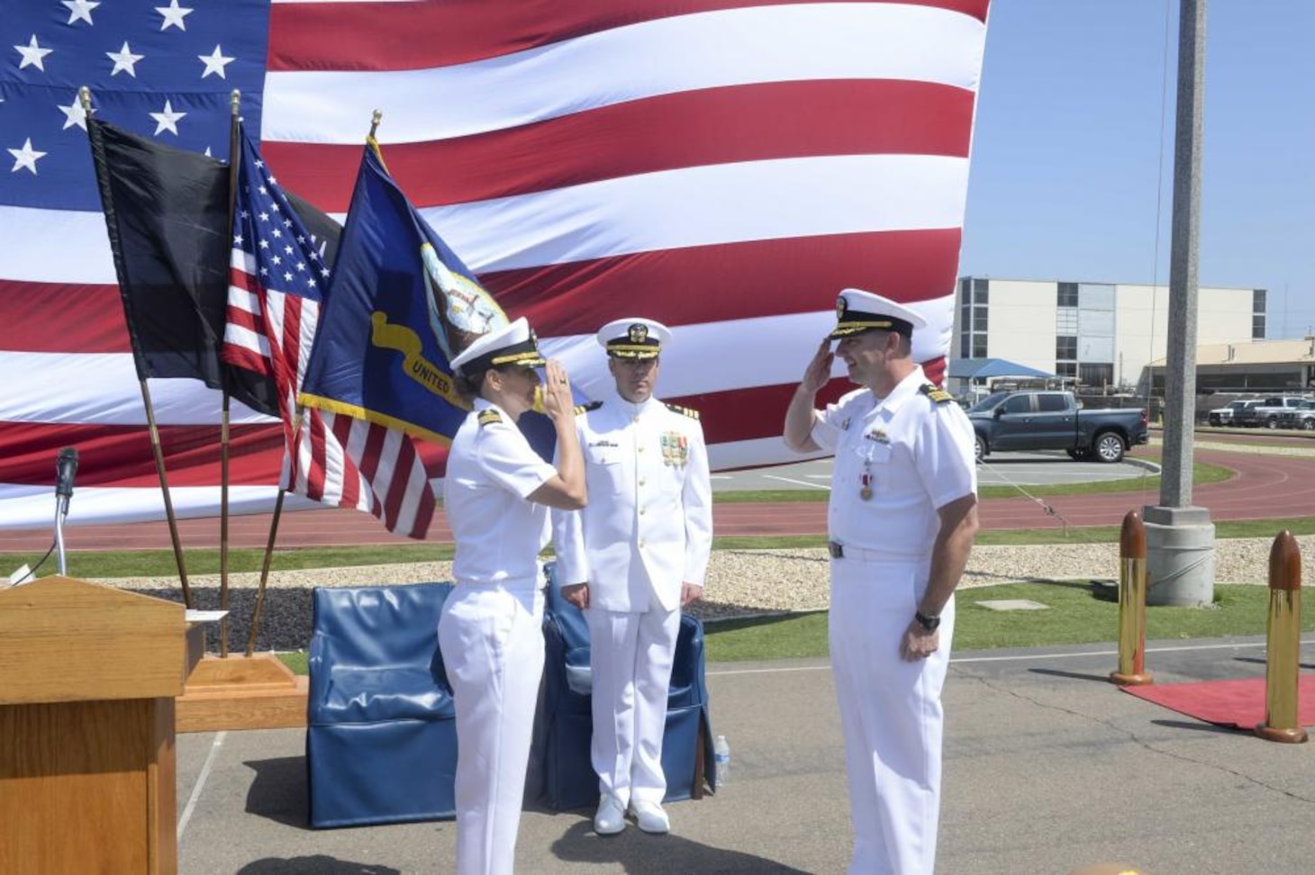 USS Manchester (LCS 14) Holds Change of Command Ceremony