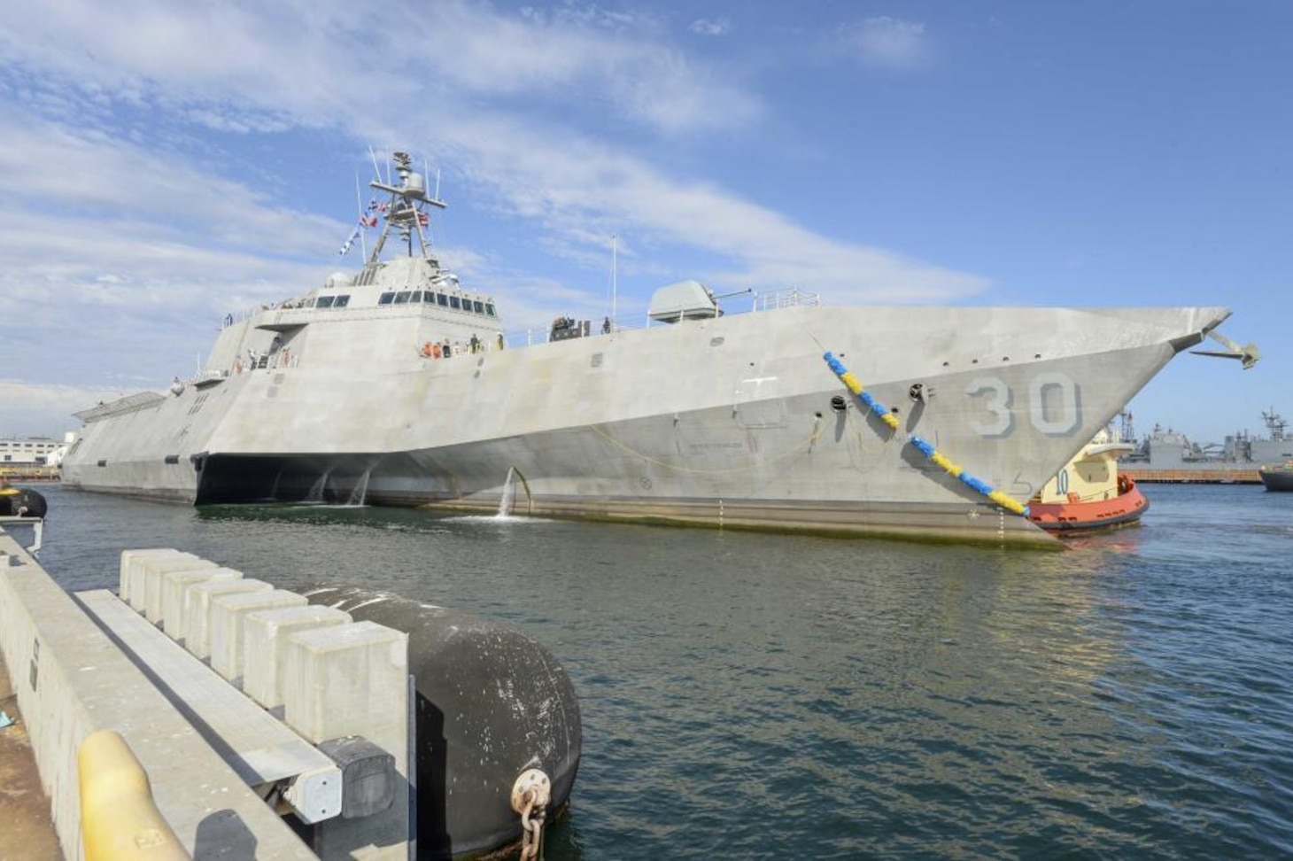 PCU Canberra (LCS 30) Arrives at San Diego Homeport for the First Time