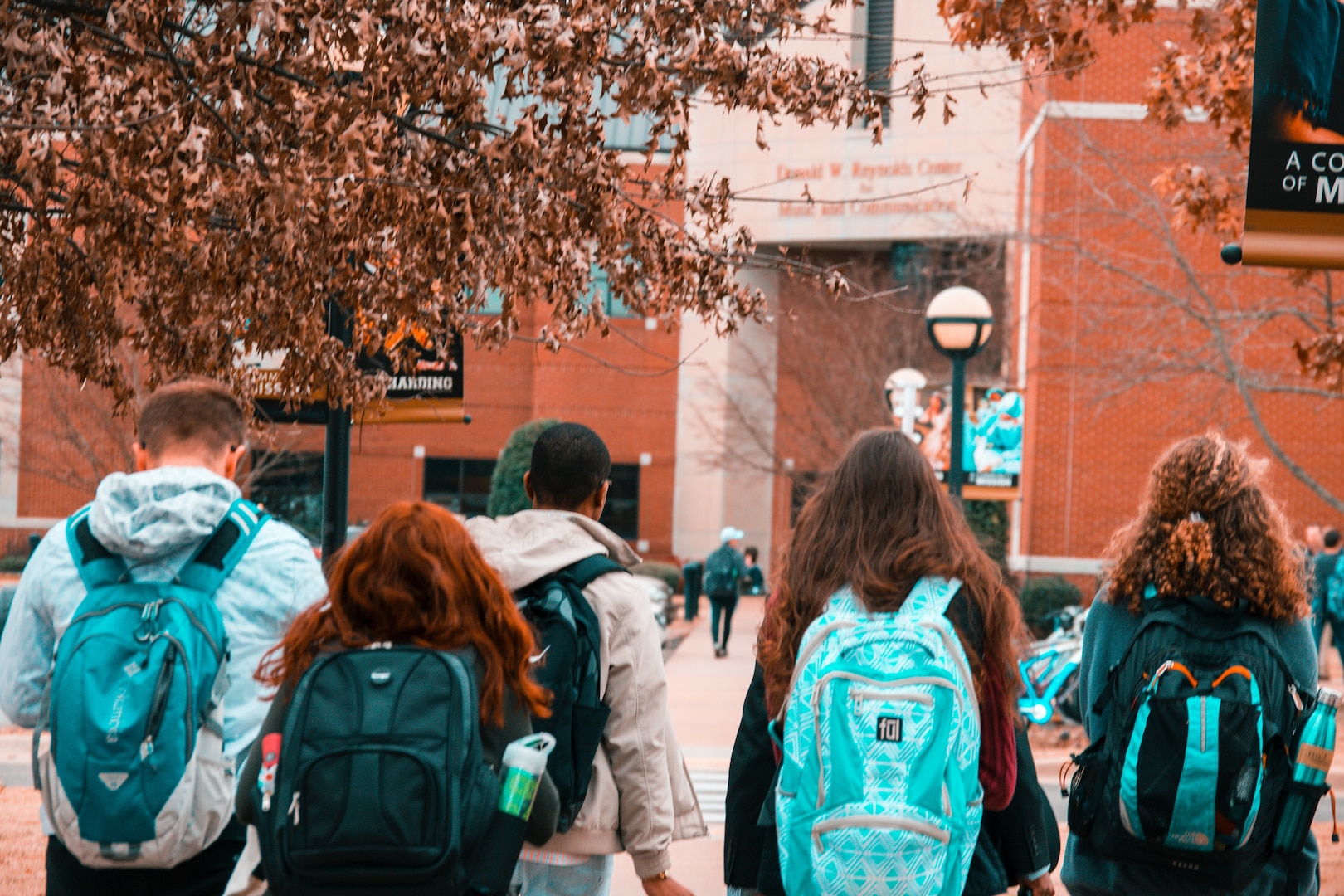 Group of students walking