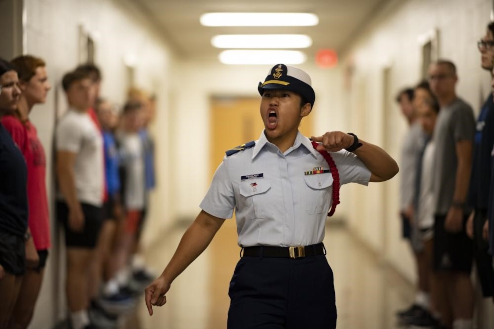 The U.S. Coast Guard Academy welcomes 302 young women and men to the Class of 2026 for Day One, June 27, 2022. Day One marks the start of Swab Summer, an intensive seven-week program that prepares students for military and Academy life. (U.S. Coast Guard photo by Petty Officer 3rd Class Matthew Abban)