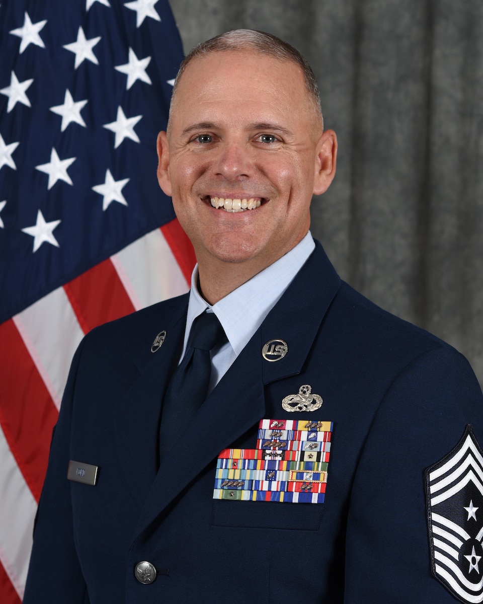 Chief Master Sgt. William G. Ford, 80th Flying Training Wing command chief