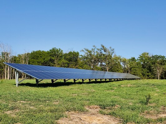 Solar array located at Sylvan Park, Wilson Lake, U.S. Army Corps of Engineers, Sept. 4, 2020.