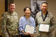 Lt. Col. Phillip Jeon, the chaplain for 4th Cavalry Brigade, 1st Army Division East, receives the Order of Titus.