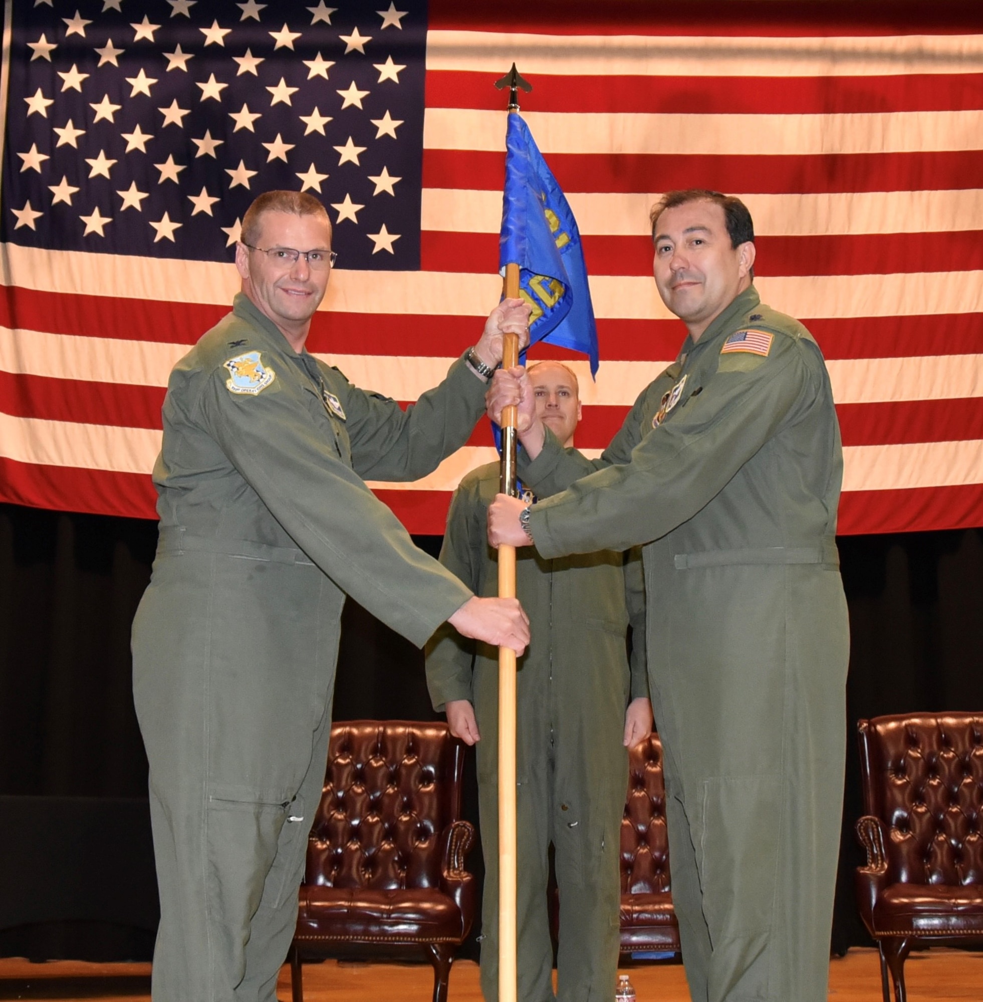 Lt. Col. Eric Rivero accepts command of the 931st Operations Group