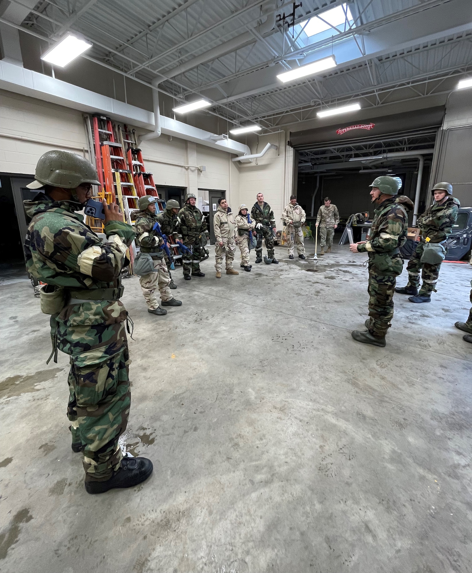 Airmen assigned to the 175th Civil Engineer Squadron participate in convoy training at Warfield Air National Guard Base, Middle River, Maryland, June 23, 2022.