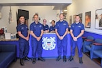 Coast Guard recruiting staff pose for a picture at the Los Angeles recruiting office June 14, 2017. U.S. Coast Guard photo.