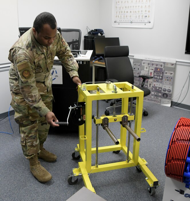 Man working with lift