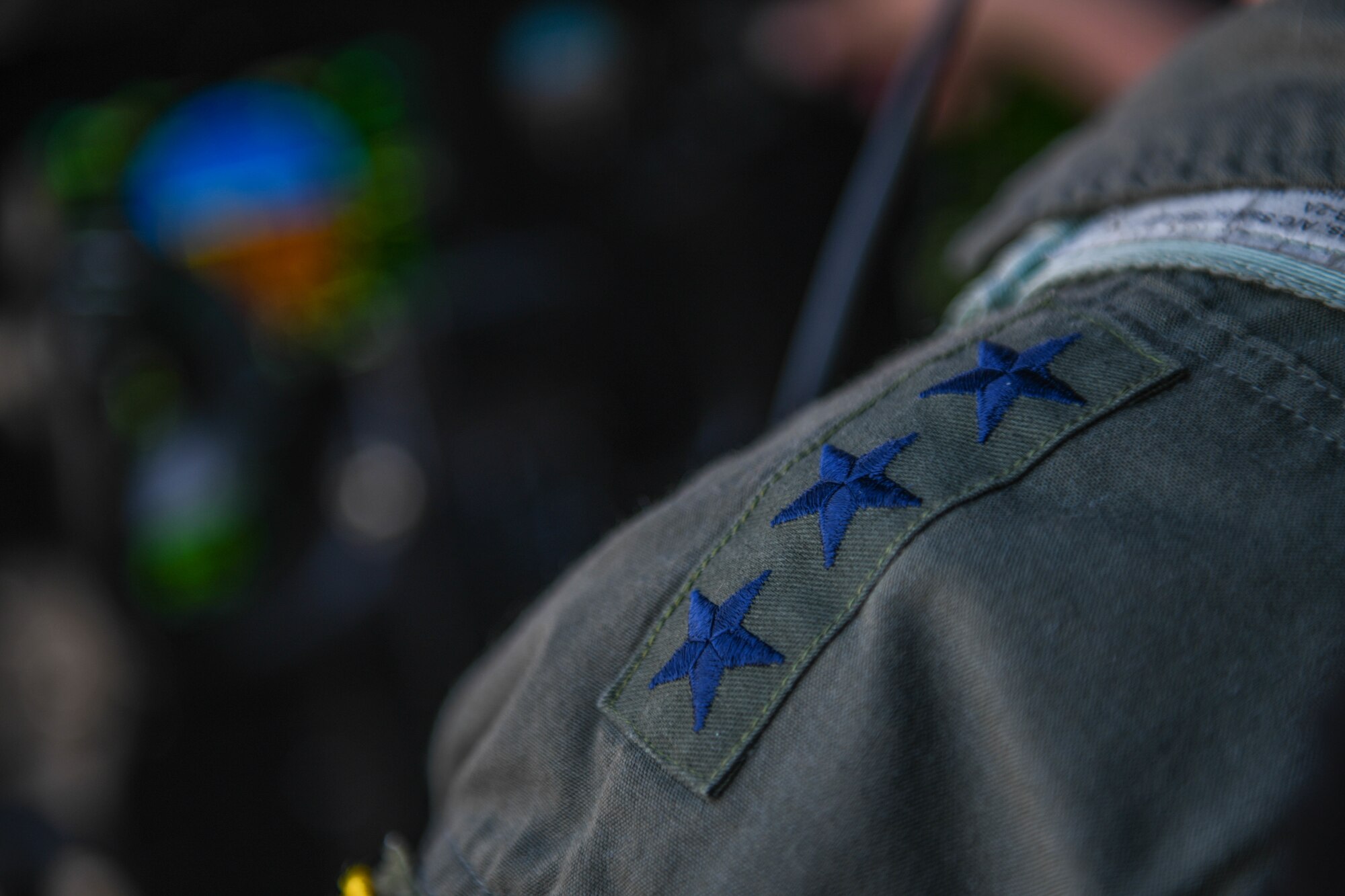 Three star lieutenant general patch