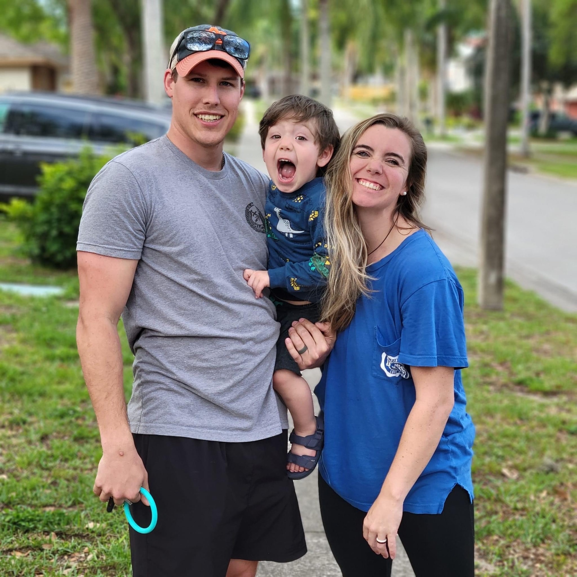 The Turley Family poses for a photo, June 7, 2022. Mrs. Hannah Turley won the 2021 ACC Spouse of the Year award. (U.S. Air Force courtesy photo)