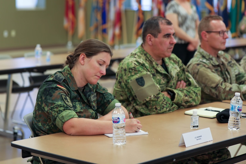 Defense Military Attachés representing 17 individual countries visited Fort Bragg, North Carolina, from Jul 13 – 15 and attended briefings at several of the major installation commands.