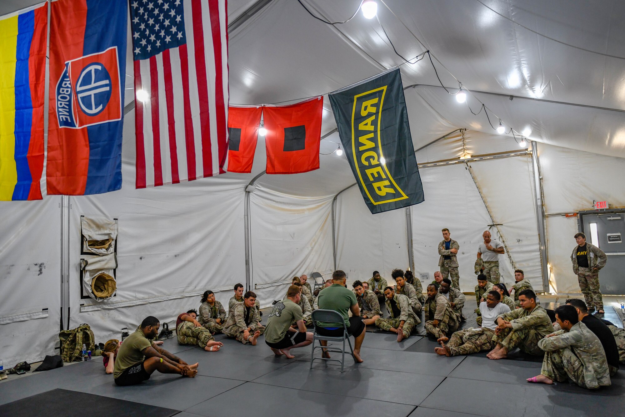 378th ESFS Defenders participate in Task Force Hurricane combative training