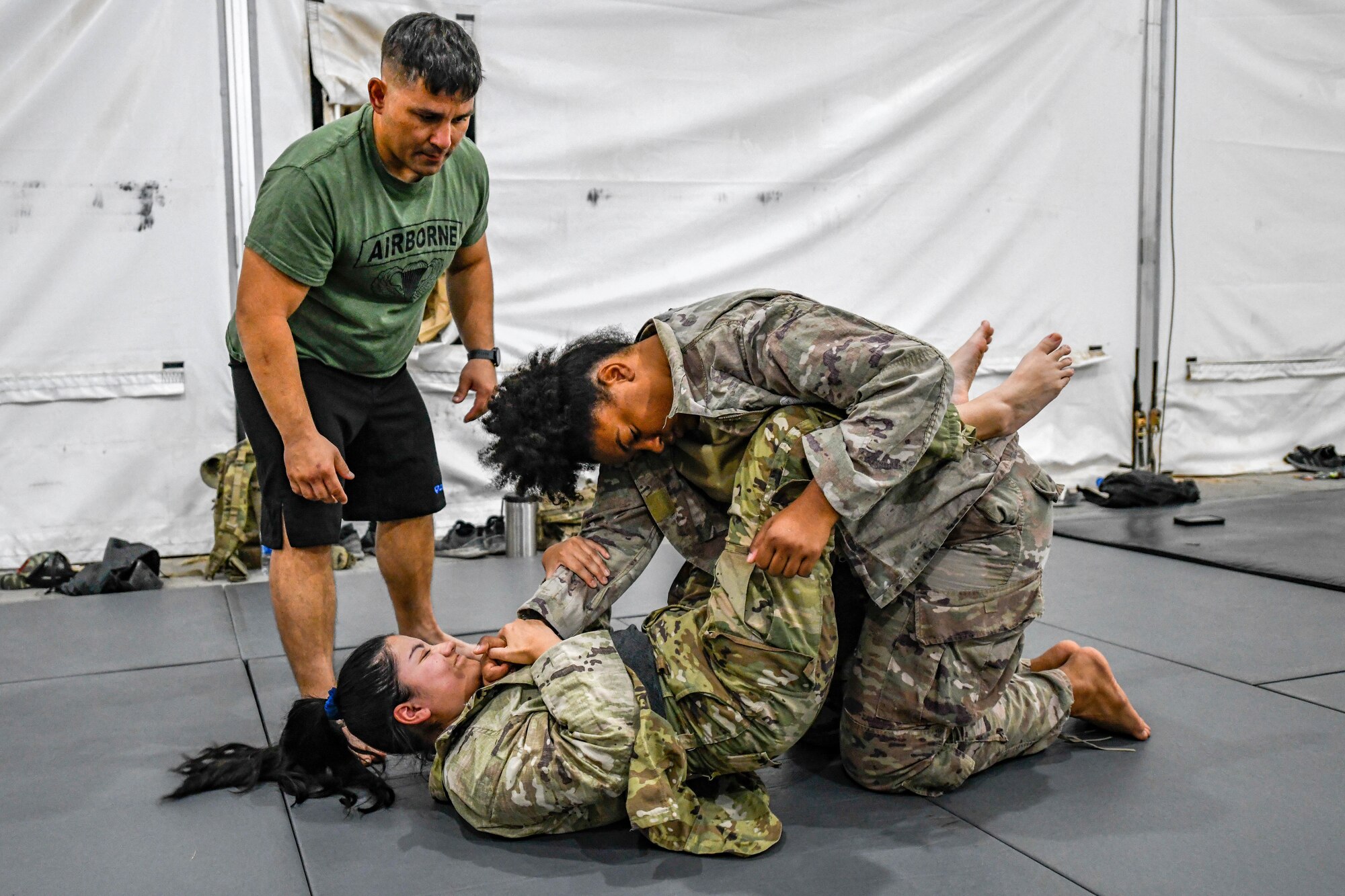 378th ESFS Defenders participate in Task Force Hurricane combative training