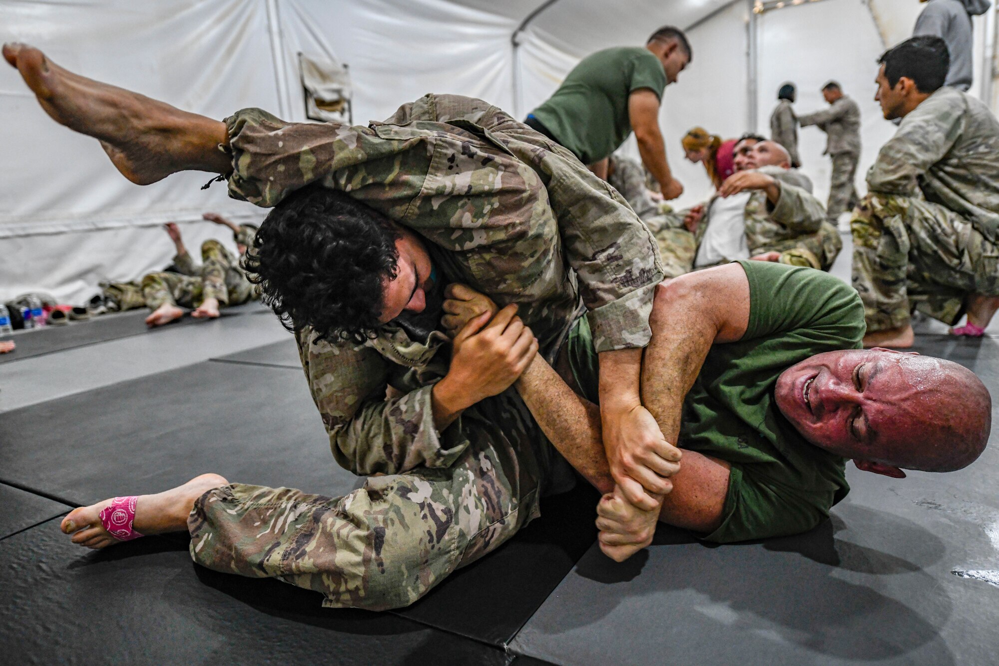 378th ESFS Defenders participate in Task Force Hurricane combative training
