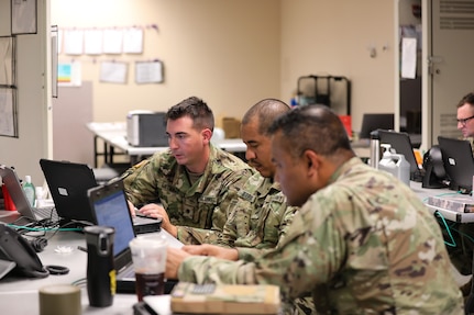 Army Reserve Soldiers from the U.S. Army Civil Affairs and Psychological Operations Command (Airborne) converge at the Military Training Center on Fort Leavenworth, Kansas in June, 2022 for Command Post Exercise – Functional (CPX-F) 22-02 to develop their functional expertise within Civil Affairs (CA), Psychological Operations (PSYOP) and Information Operations (IO) elements supporting a division and corps-level staff.