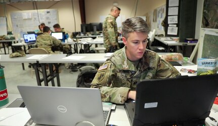 Army Reserve Soldiers from the U.S. Army Civil Affairs and Psychological Operations Command (Airborne) converge at the Military Training Center on Fort Leavenworth, Kansas in June, 2022 for Command Post Exercise – Functional (CPX-F) 22-02 to develop their functional expertise within Civil Affairs (CA), Psychological Operations (PSYOP) and Information Operations (IO) elements supporting a division and corps-level staff.