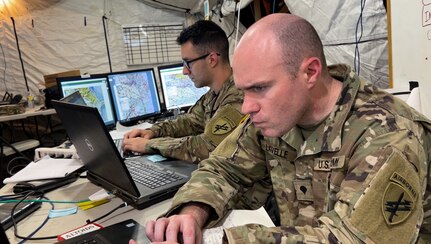 Army Reserve Soldiers from the U.S. Army Civil Affairs and Psychological Operations Command (Airborne) converge at the Military Training Center on Fort Leavenworth, Kansas in June, 2022 for Command Post Exercise – Functional (CPX-F) 22-02 to develop their functional expertise within Civil Affairs (CA), Psychological Operations (PSYOP) and Information Operations (IO) elements supporting a division and corps-level staff.