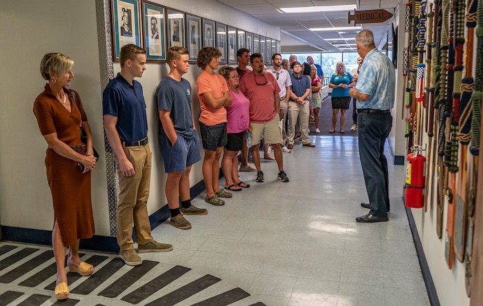 Panama City, FL (June 29, 2022)  Panama City Beach Chamber of Commerce toured around Naval Support Activity Panama City and its tenant commands on June 29th to learn about the Navy's mission here in Panama City.(U.S. Navy Photo by Mass Communication Specialist 2nd Class Kyle Merritt/Released)