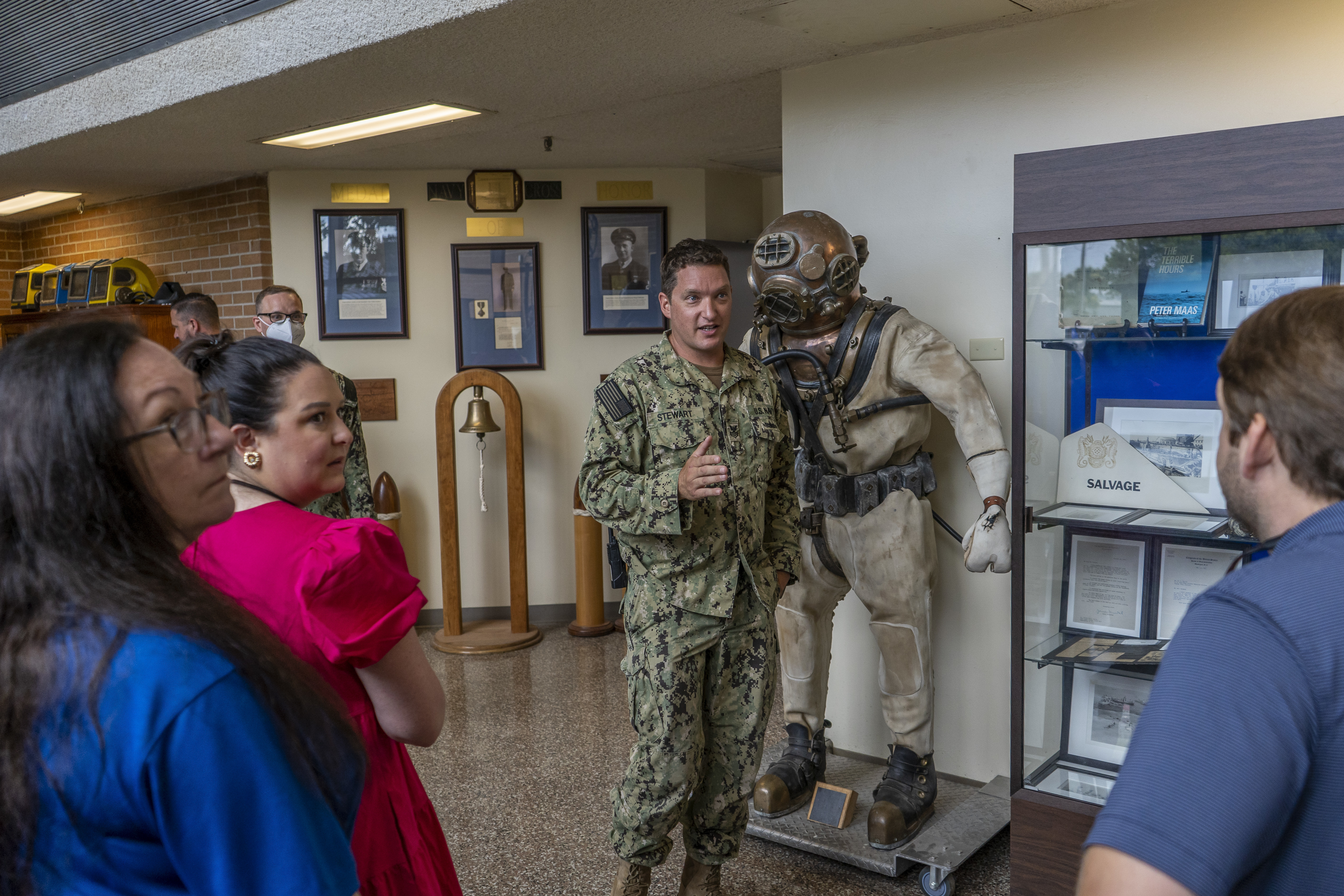 Panama City, FL (June 29, 2022)  Panama City Beach Chamber of Commerce toured around Naval Support Activity Panama City and its tenant commands on June 29th to learn about the Navy's mission here in Panama City.(U.S. Navy Photo by Mass Communication Specialist 2nd Class Kyle Merritt/Released)