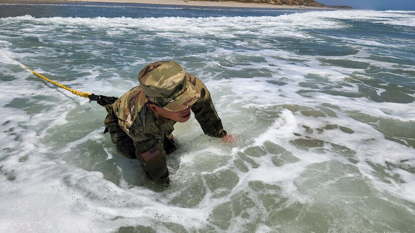 Army Reserve Soldiers train on water treatment procedures