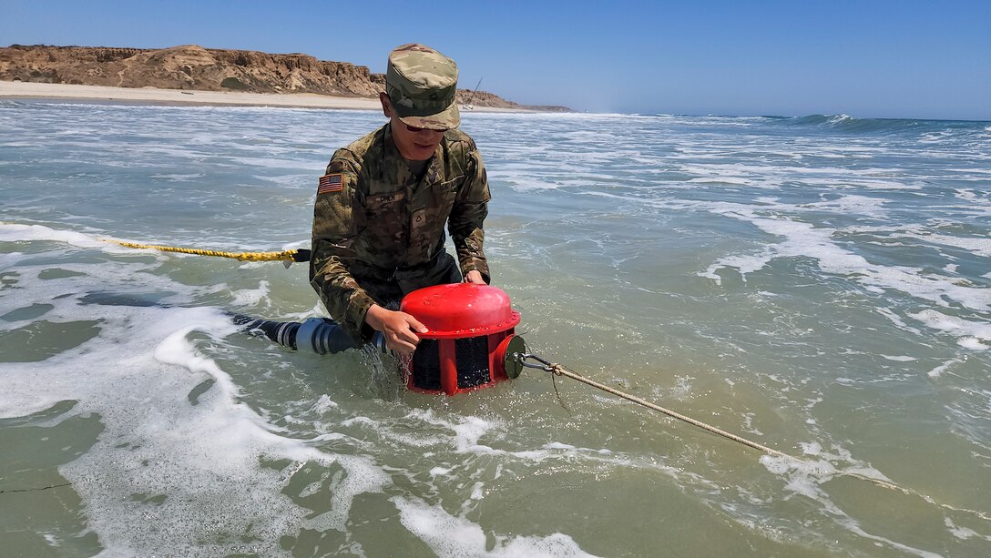 Army Reserve Soldiers train on water treatment procedures