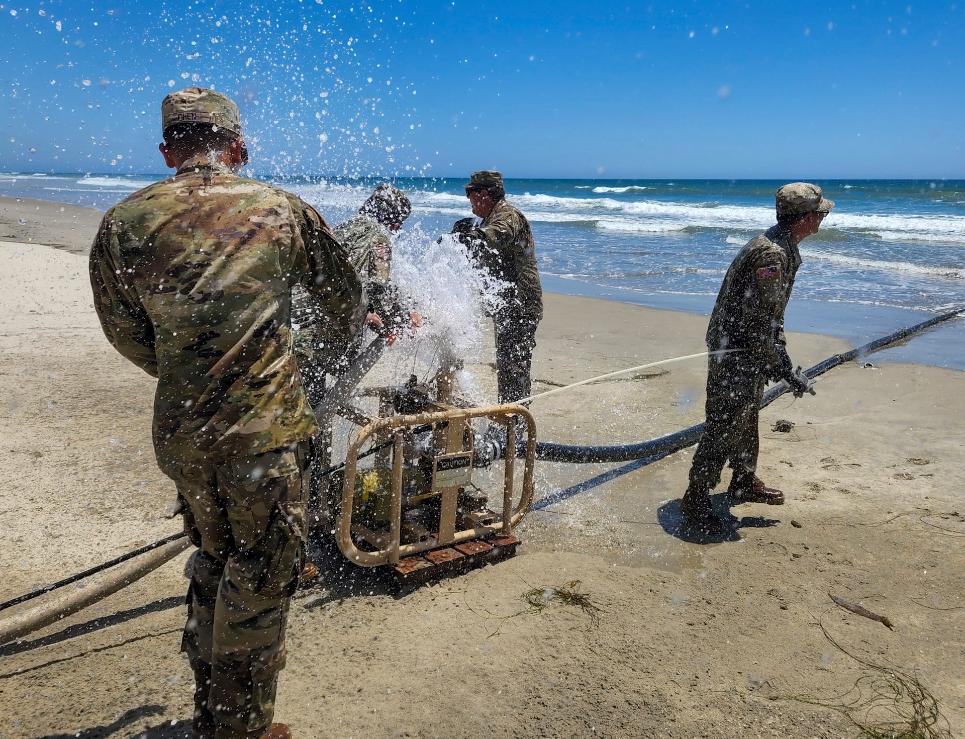 Army Reserve Soldiers train on water treatment procedures