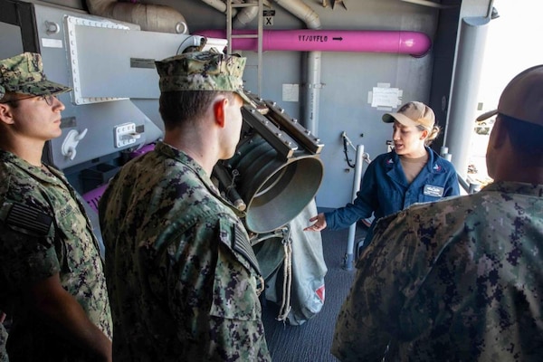 USS Makin Island Hosts BDOC Tours