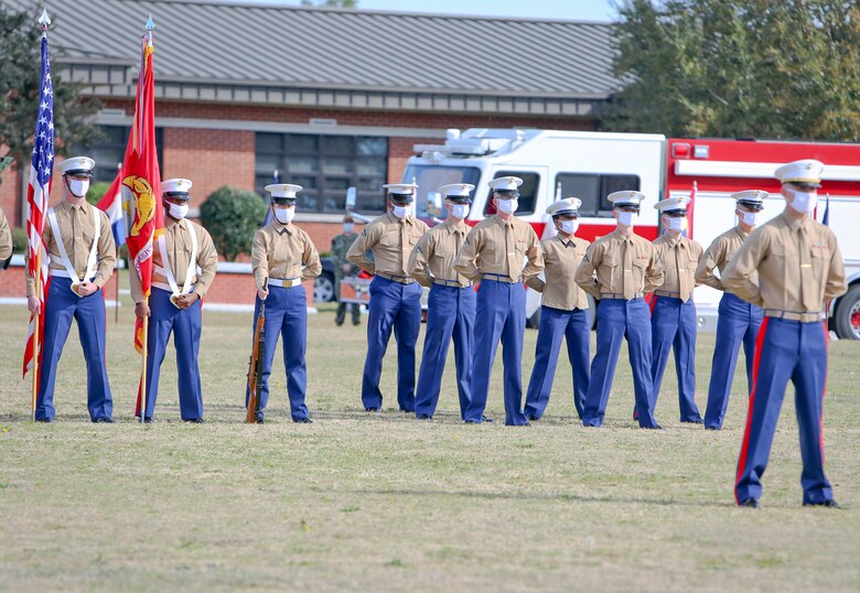 Marine Corps Logistics Base Albany marked its 70th anniversary with a ceremony on the base, March. 1. The anniversary marks a milestone in the base’s history signifying seven decades of partnership and dedication to serving the warfighter and the communities in southwest Georgia in which they live. The installation was established as the Marine Corps Depot of Supplies on March 1, 1952. (U.S. Marine Corps photos by Jennifer Parks)