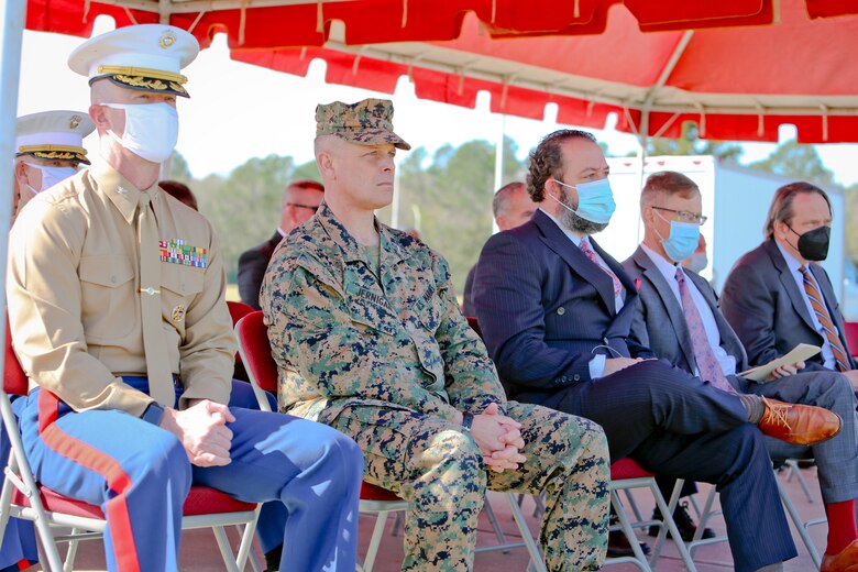 Marine Corps Logistics Base Albany marked its 70th anniversary with a ceremony on the base, March. 1. The anniversary marks a milestone in the base’s history signifying seven decades of partnership and dedication to serving the warfighter and the communities in southwest Georgia in which they live. The installation was established as the Marine Corps Depot of Supplies on March 1, 1952. (U.S. Marine Corps photos by Jennifer Parks)