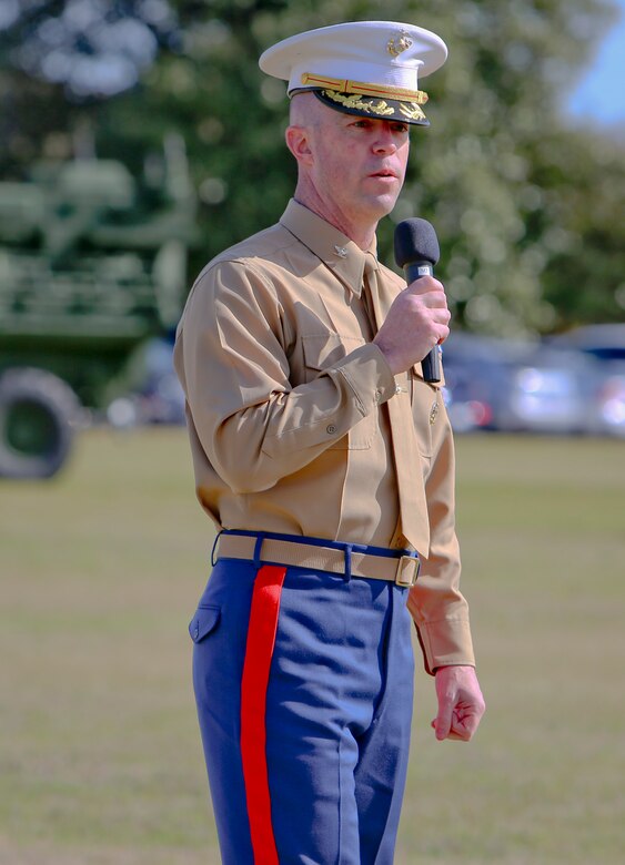 Marine Corps Logistics Base Albany marked its 70th anniversary with a ceremony on the base, March. 1. The anniversary marks a milestone in the base’s history signifying seven decades of partnership and dedication to serving the warfighter and the communities in southwest Georgia in which they live. The installation was established as the Marine Corps Depot of Supplies on March 1, 1952. (U.S. Marine Corps photos by Jennifer Parks)