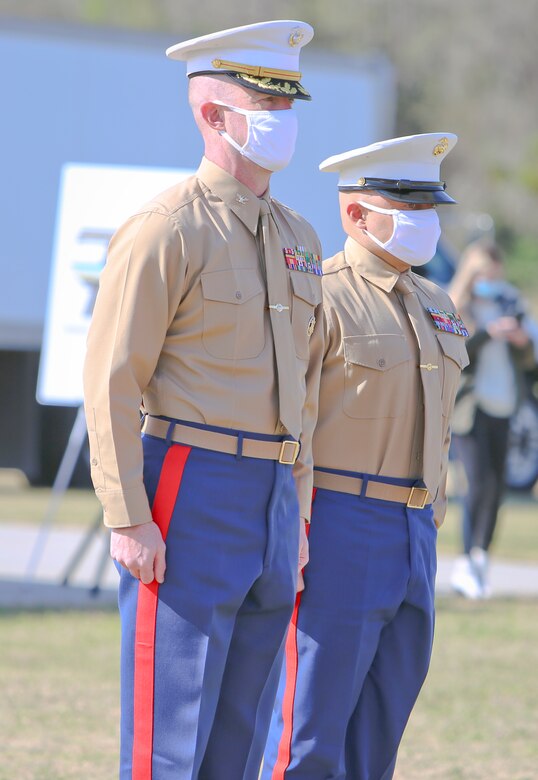 Marine Corps Logistics Base Albany marked its 70th anniversary with a ceremony on the base, March. 1. The anniversary marks a milestone in the base’s history signifying seven decades of partnership and dedication to serving the warfighter and the communities in southwest Georgia in which they live. The installation was established as the Marine Corps Depot of Supplies on March 1, 1952. (U.S. Marine Corps photos by Jennifer Parks)