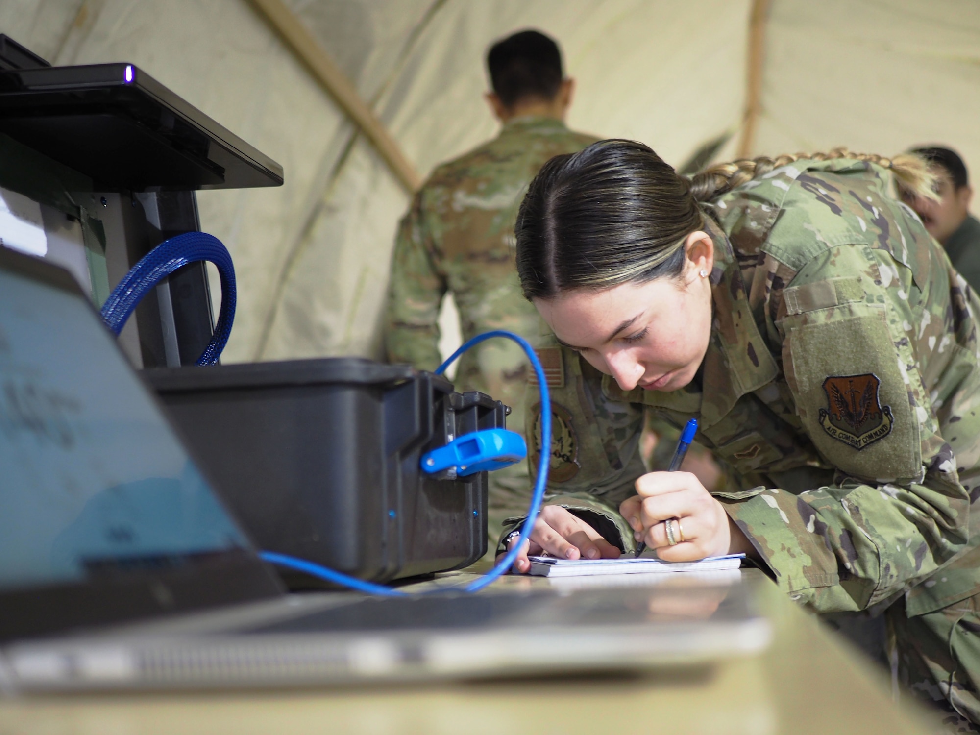 Photo of Airman 1st Class Mia Hanna, 355th Operations Squadron intelligence analyst