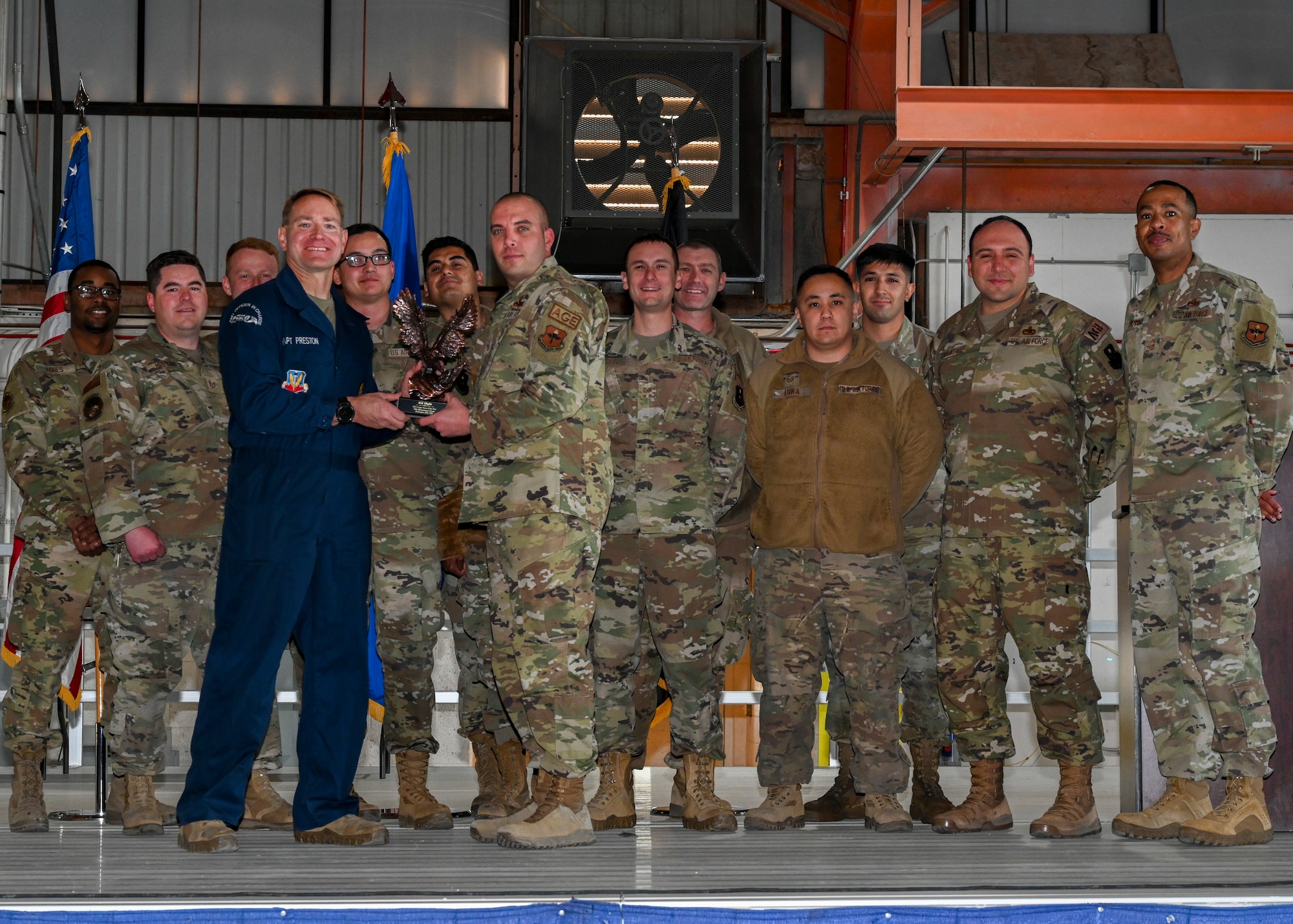 2021 Maintenance Professional of the Year award ceremony at Holloman