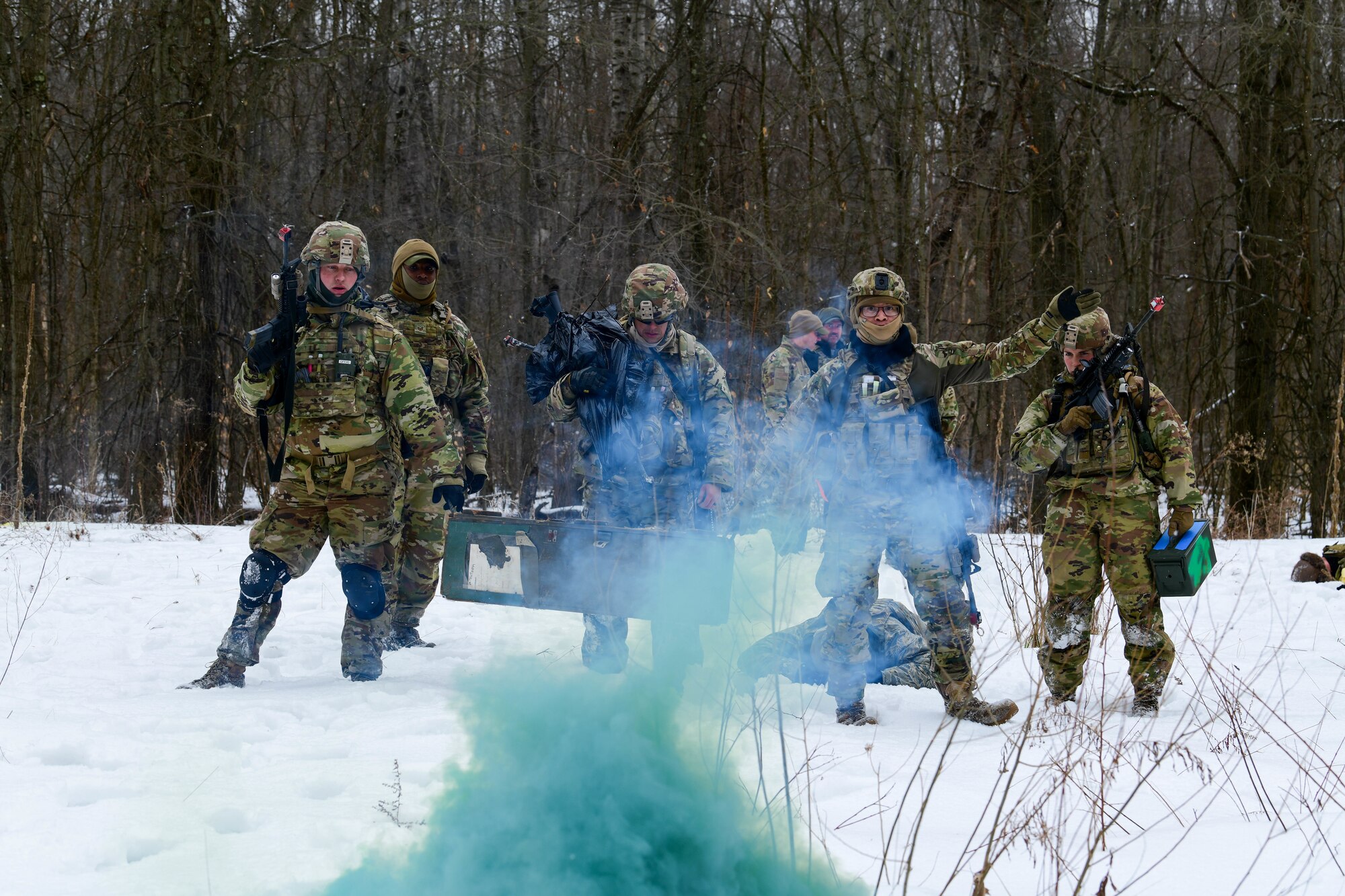 Members of the 926th Security Forces Squadron, based at Nellis Air Force Base, Nevada, completed the Integrated Defense Leadership Course in February 2022. The course is based at Youngstown Air Reserve Station, Ohio, and makes use of Camp James A. Garfield Joint Military Training Center, Ohio.