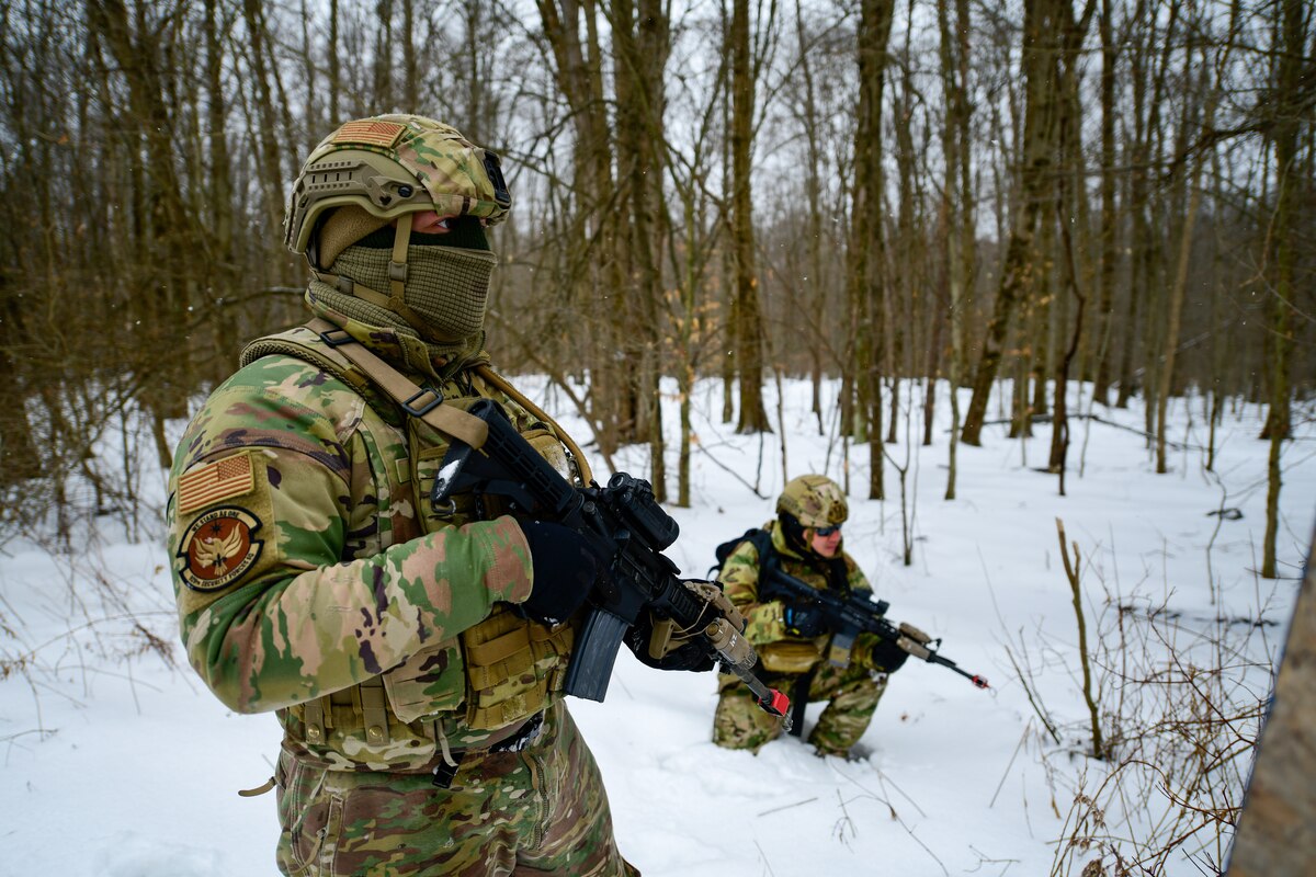 Members of the 926th Security Forces Squadron, based at Nellis Air Force Base, Nevada, completed the Integrated Defense Leadership Course in February 2022. The course is based at Youngstown Air Reserve Station, Ohio, and makes use of Camp James A. Garfield Joint Military Training Center, Ohio.