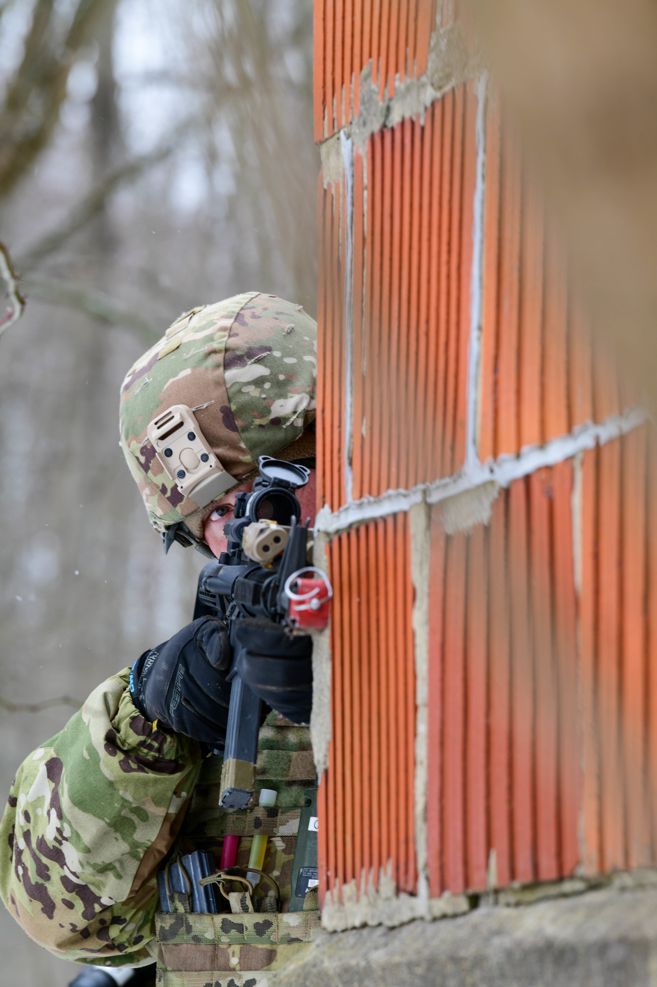 Members of the 926th Security Forces Squadron, based at Nellis Air Force Base, Nevada, completed the Integrated Defense Leadership Course in February 2022. The course is based at Youngstown Air Reserve Station, Ohio, and makes use of Camp James A. Garfield Joint Military Training Center, Ohio.