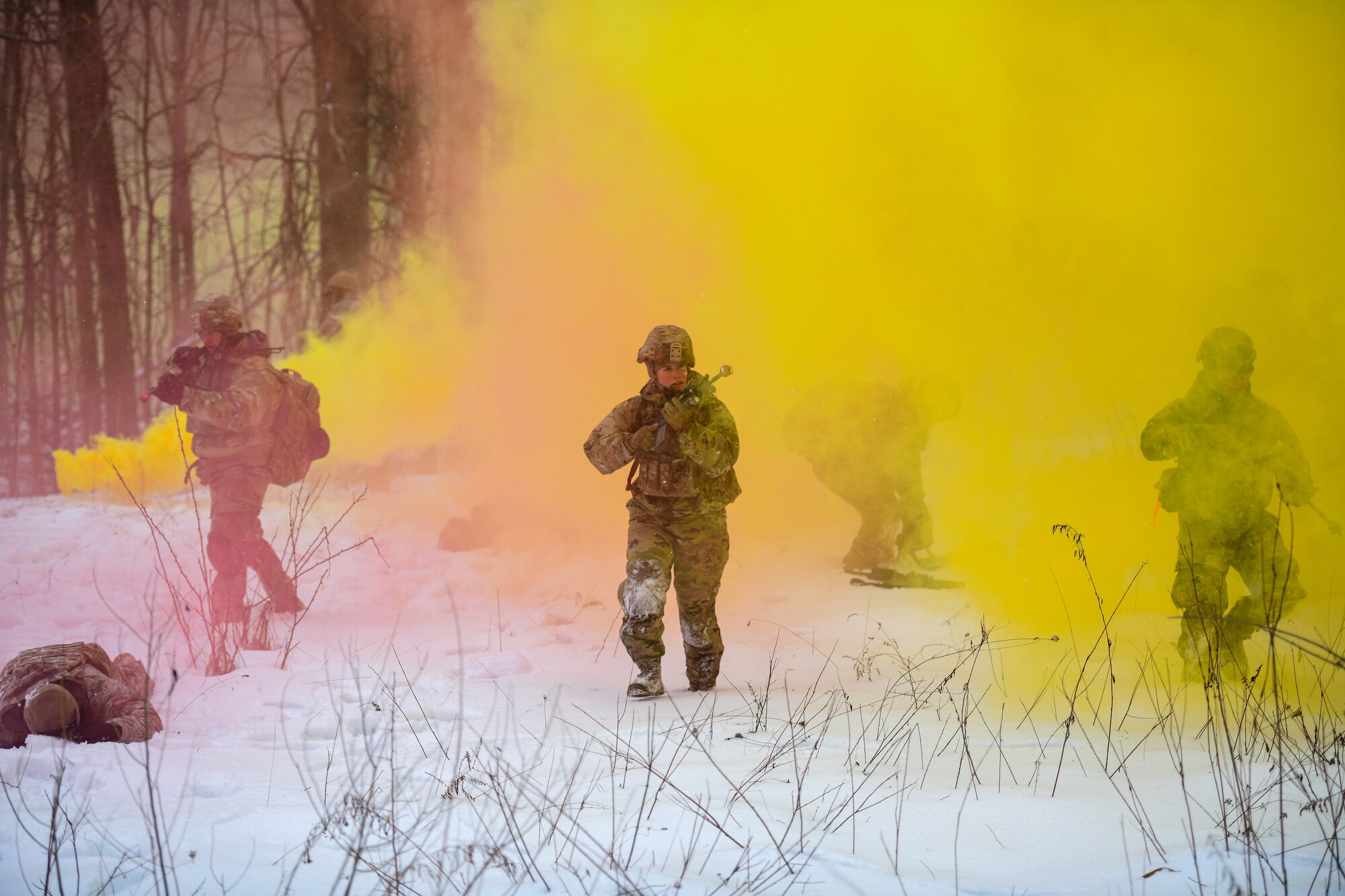 Members of the 926th Security Forces Squadron, based at Nellis Air Force Base, Nevada, completed the Integrated Defense Leadership Course in February 2022. The course is based at Youngstown Air Reserve Station, Ohio, and makes use of Camp James A. Garfield Joint Military Training Center, Ohio.