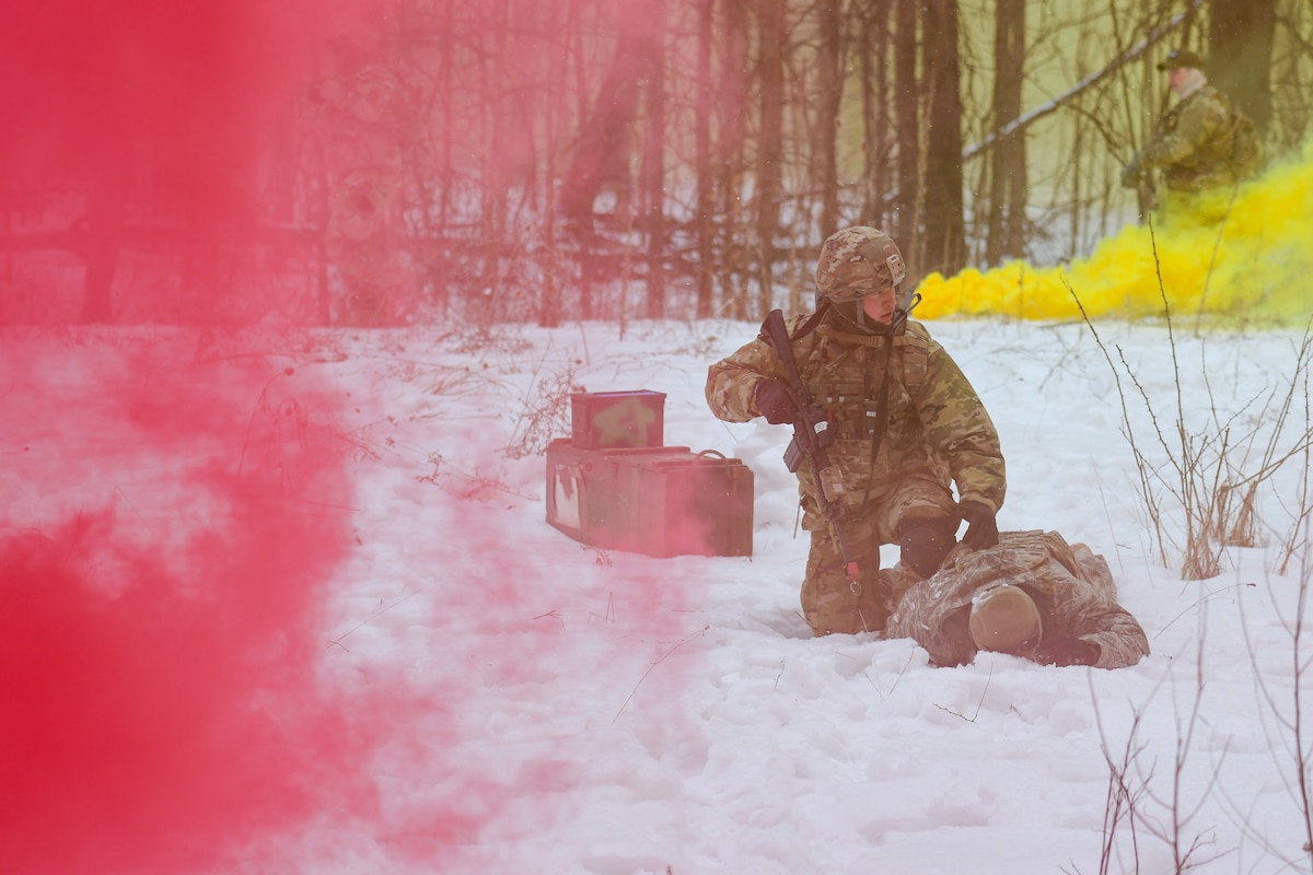 Members of the 926th Security Forces Squadron, based at Nellis Air Force Base, Nevada, completed the Integrated Defense Leadership Course in February 2022. The course is based at Youngstown Air Reserve Station, Ohio, and makes use of Camp James A. Garfield Joint Military Training Center, Ohio.